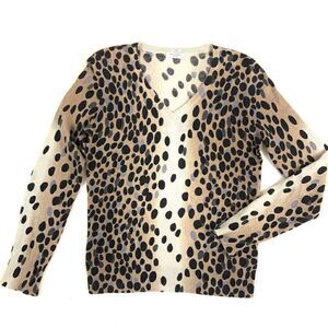 EQUIPMENT Cashmere Dalmatian Dot Cecile Sweater